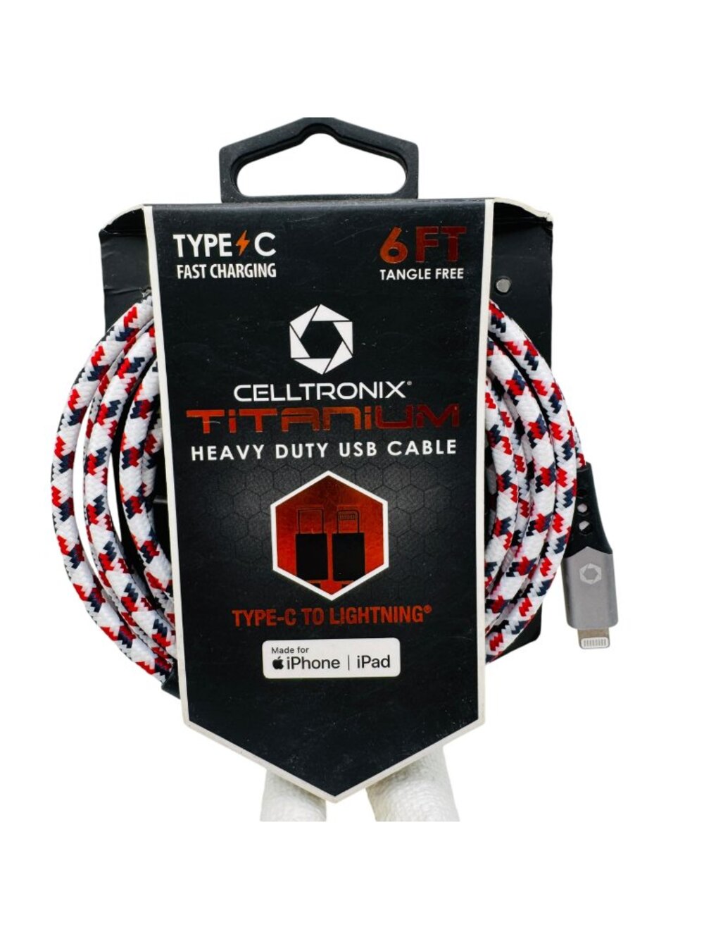 Celltronix Titanium 6 Ft Type C To Fast Charging Heavy Duty USB Charging Cable F